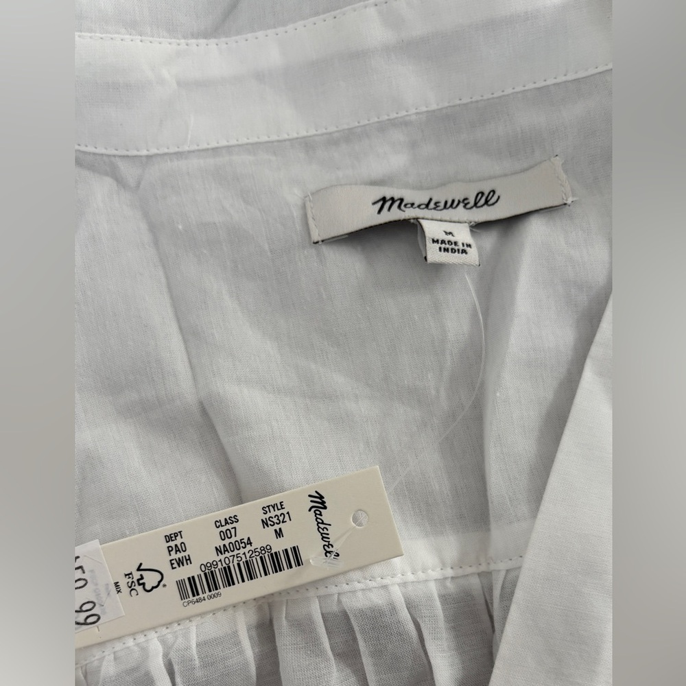 Madewell Easy Long-Sleeve Popover Shirt - Picture 3 of 5